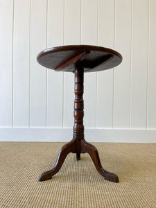 A Delicate English Mahogany Candlestick Table c1850