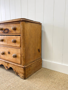 A Large English Country 7 Drawer Pine Buffet or Sideboard c1860