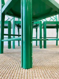 A Gorgeous Set of Green Painted Chinoiserie Chairs