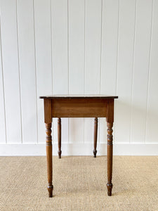 Antique English Country Pine Side Table c1890