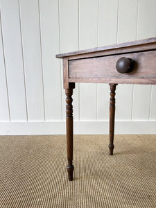 Antique English Country Pine Side Table c1890