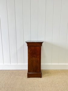 A Charming French Mahogany Nightstand with Marble Top c1890