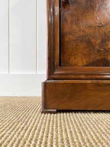 A Charming French Mahogany Nightstand with Marble Top c1890