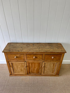 An English Country Pine Buffet Sideboard c1890