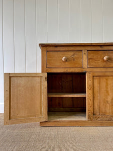 An English Country Pine Buffet Sideboard c1890