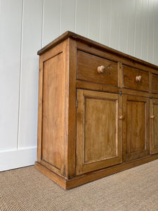 An English Country Pine Buffet Sideboard c1890