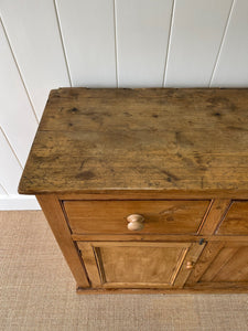 An English Country Pine Buffet Sideboard c1890