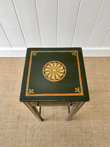 A Charming Diminutive English Painted Side Table c1850