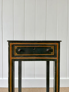 A Charming Diminutive English Painted Side Table c1850