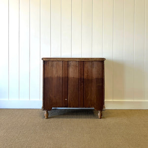 An Antique English Pine Chest of Drawers Dresser Tulip Feet c1890