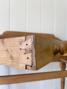 An English Country Pine Galleried Nightstand  or Console c1860