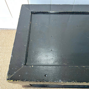 An Ebonized Campaign Sea Chest