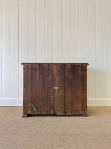 An Antique English Pine Chest of Drawers or Dresser with Brass Hardware c1890