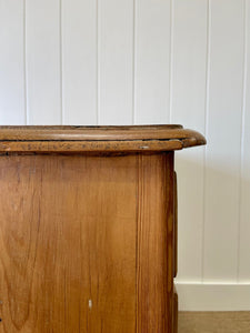 An Antique English Pine Chest of Drawers or Dresser with Brass Hardware c1890