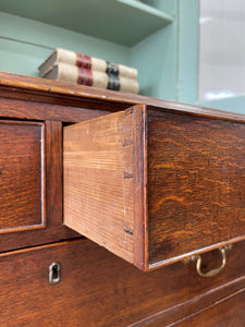 A Early 19th Century English Oak Bookcase