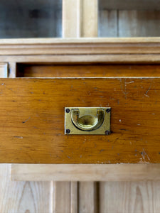 A 19th Century English Pine Bookcase Cabinet or Hutch