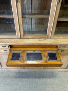 A 19th Century English Pine Bookcase Cabinet or Hutch