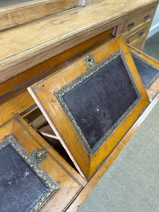 A 19th Century English Pine Bookcase Cabinet or Hutch