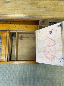 A 19th Century English Pine Bookcase Cabinet or Hutch