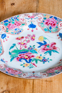 An Antique Chinese Famille Rose "Peony" Plate 18th Century