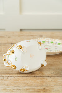 Derby Porcelain Lion Feet Tureen/Teapot Set