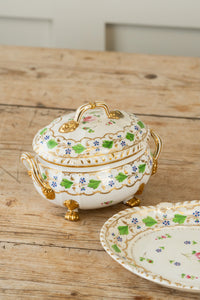 Derby Porcelain Lion Feet Tureen/Teapot Set