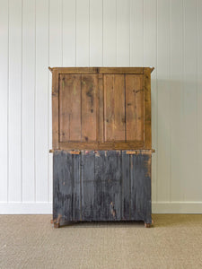 A 19th Century English Pine Glazed Kitchen Cupboard