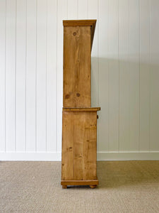 A 19th Century English Pine Glazed Kitchen Cupboard