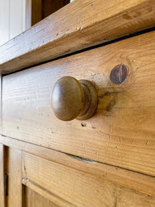 A 19th Century English Pine Glazed Kitchen Cupboard