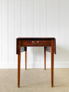 A Georgian English Mahogany Country-Made Pembroke table c1800