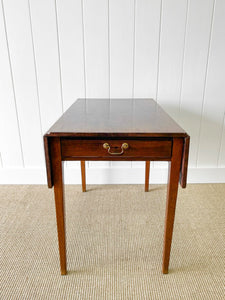 A Georgian English Mahogany Country-Made Pembroke table c1800