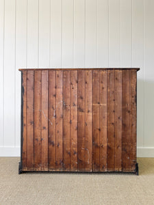 A Large English Ebonized Pine Black Chest of Drawers Dresser c1890