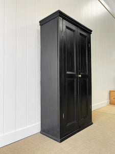 An Ebonized Housekeepers Cupboard Cabinet c1890