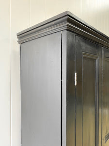 An Ebonized Housekeepers Cupboard Cabinet c1890