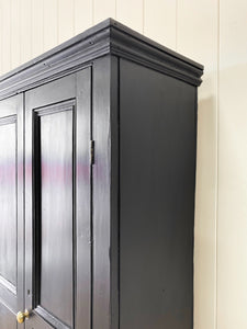 An Ebonized Housekeepers Cupboard Cabinet c1890