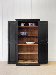 An Ebonized Housekeepers Cupboard Cabinet c1890