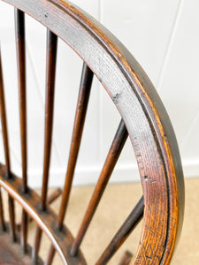 A Country Elm and Oak Windsor Rocking Chair