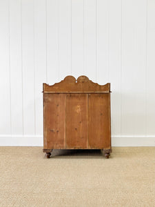 An Antique English Pine Chest of Drawers Dresser c1890 with Gallery