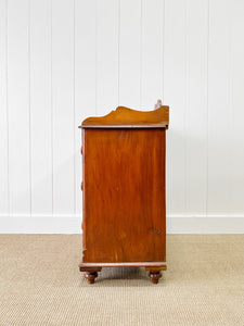 An Antique English Pine Chest of Drawers Dresser c1890 with Gallery