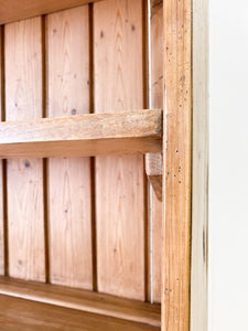 A 19th Century English Pine Bookcase Cupboard or Hutch