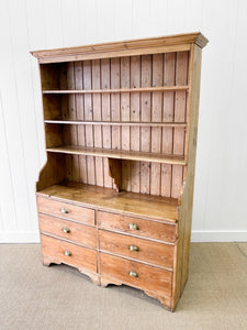 A 19th Century English Pine Bookcase Cupboard or Hutch