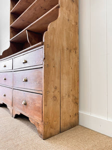 A 19th Century English Pine Bookcase Cupboard or Hutch