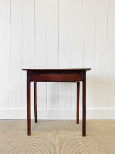 A Very Good George III Oak Side Table or Nightstand