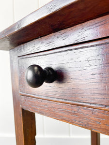 A Very Good George III Oak Side Table or Nightstand