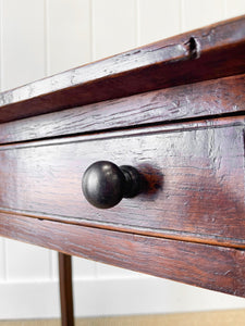 A Very Good George III Oak Side Table or Nightstand