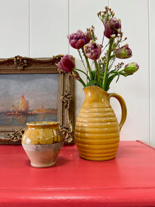 A Large Pine Raspberry Painted Chest of Drawers Dresser c1890