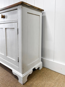 An Antique English Painted Sideboard