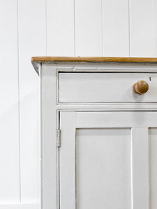 An Antique English Painted Sideboard