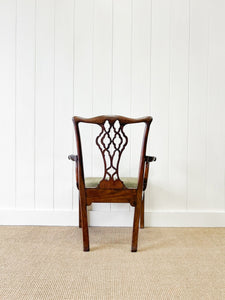 A Stunning Georgian English Mahogany Arm Chair