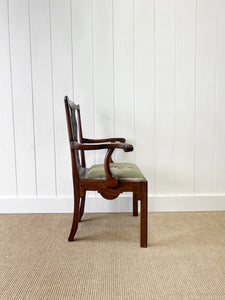 A Stunning Georgian English Mahogany Arm Chair